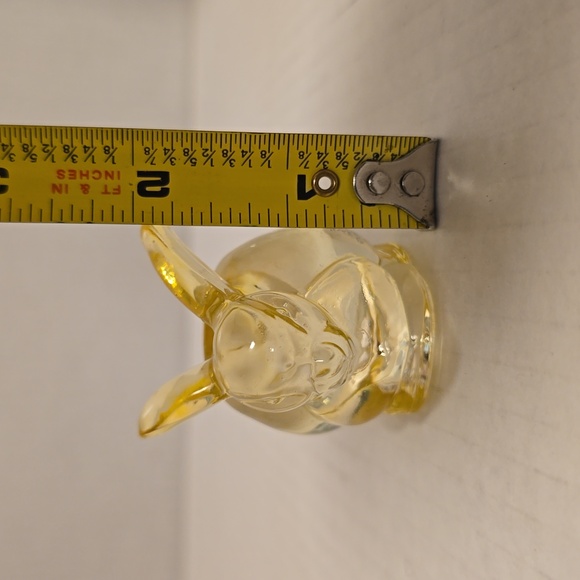 Yellow Glass Rabbit Candle Holder - Picture 12 of 16